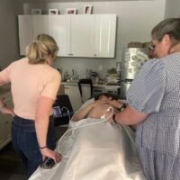 Presentation, difficult to determine viability, amniotic fluid volume are a few of the concerns that ultrasound can help with for any midwifery practioner.